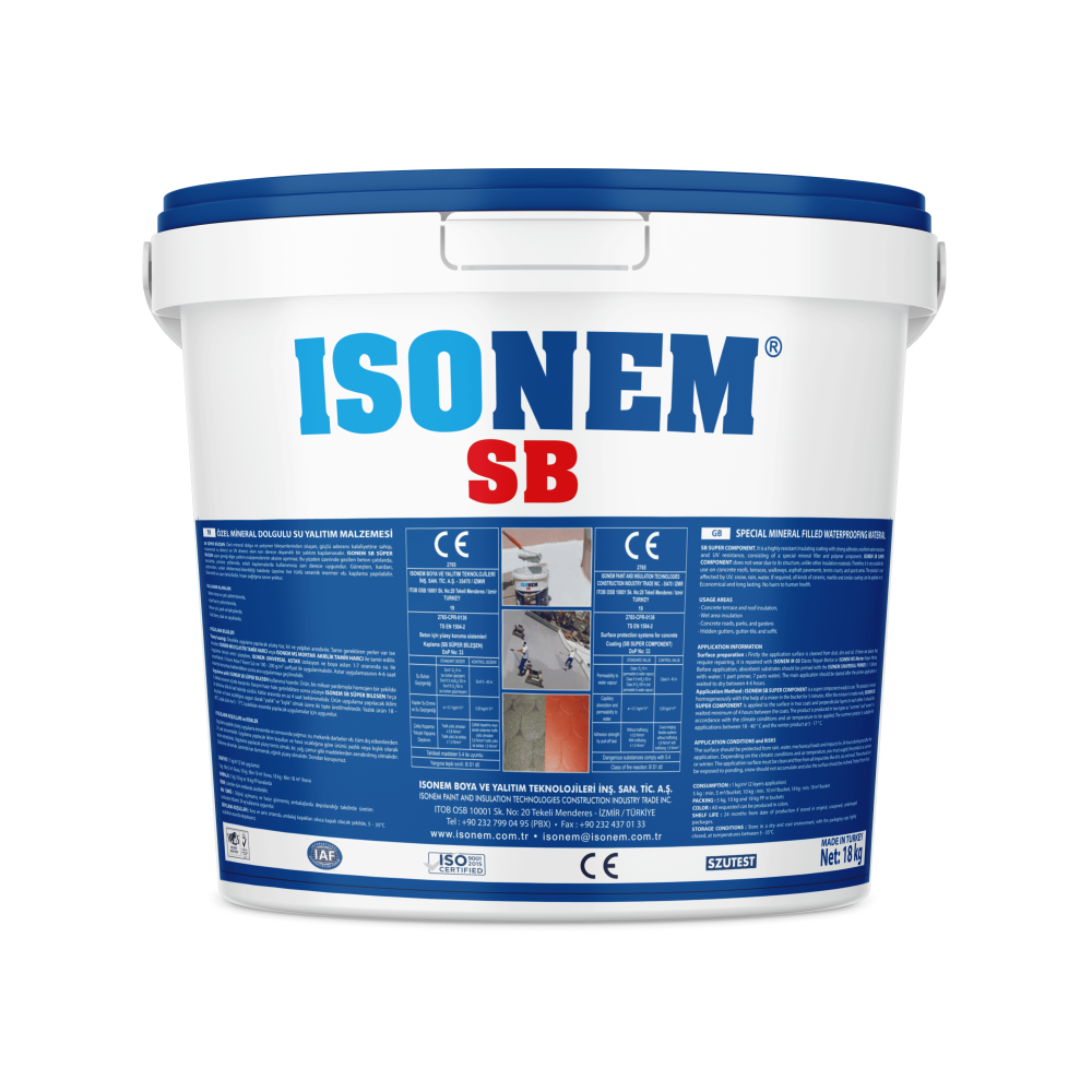 Isonem SB 5 Kg Özel Mineral Dolgulu Su Yalatım Malzemesi