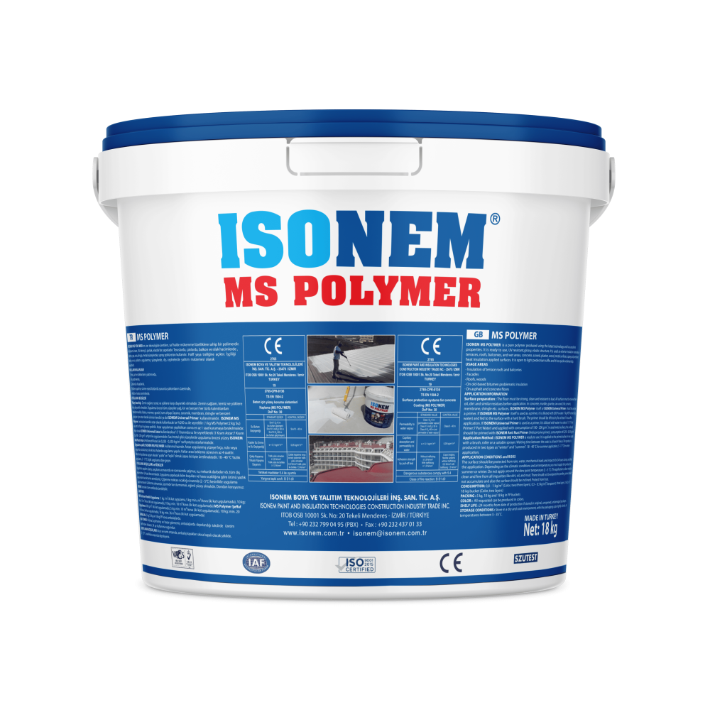 Isonem MS Polymer 10 Kg %300 Elastik Su Yalıtım Malzemesi