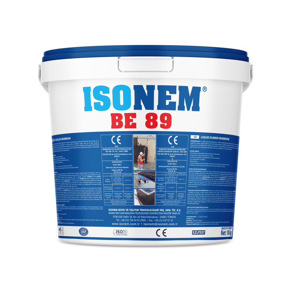 Isonem BE89 5 Kg Likit Kauçuk Membran