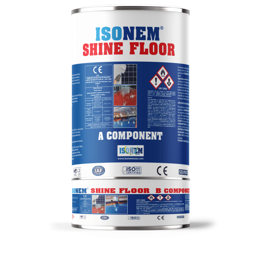 Isonem Shine Floor 2,25 Kg Set Parlak Renkli Zemin Kaplama