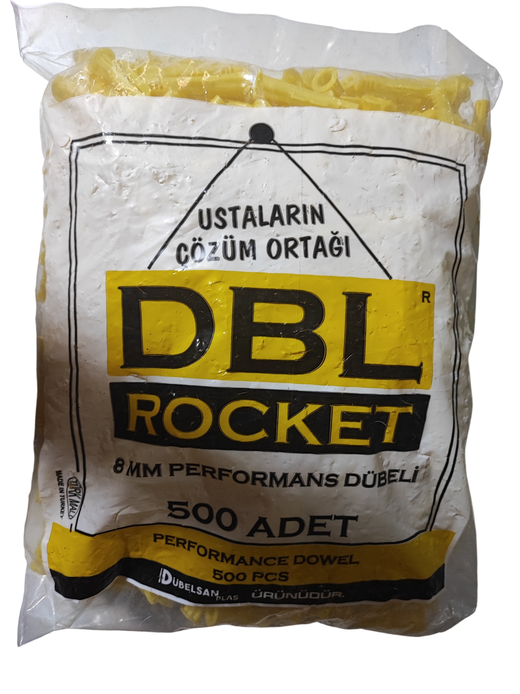 Roket Dübel 8 mm 500 Adet