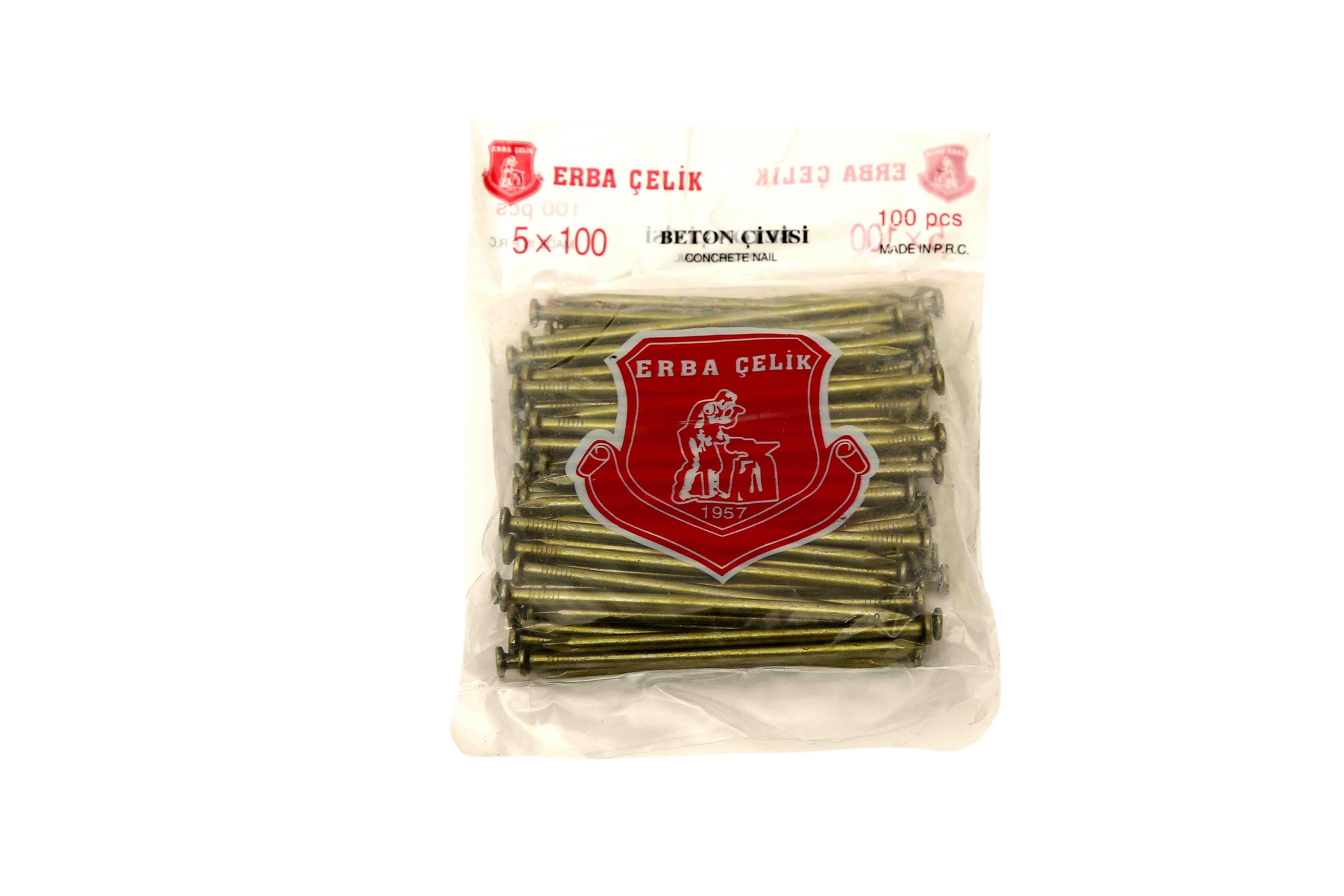 Erba Çelik Beton Çivisi 10 cm