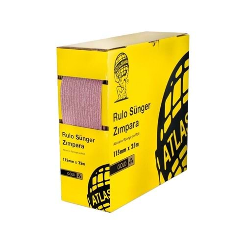 Atlas Sünger Rulo Zımpara 115 x 25 Mt 150 Kum