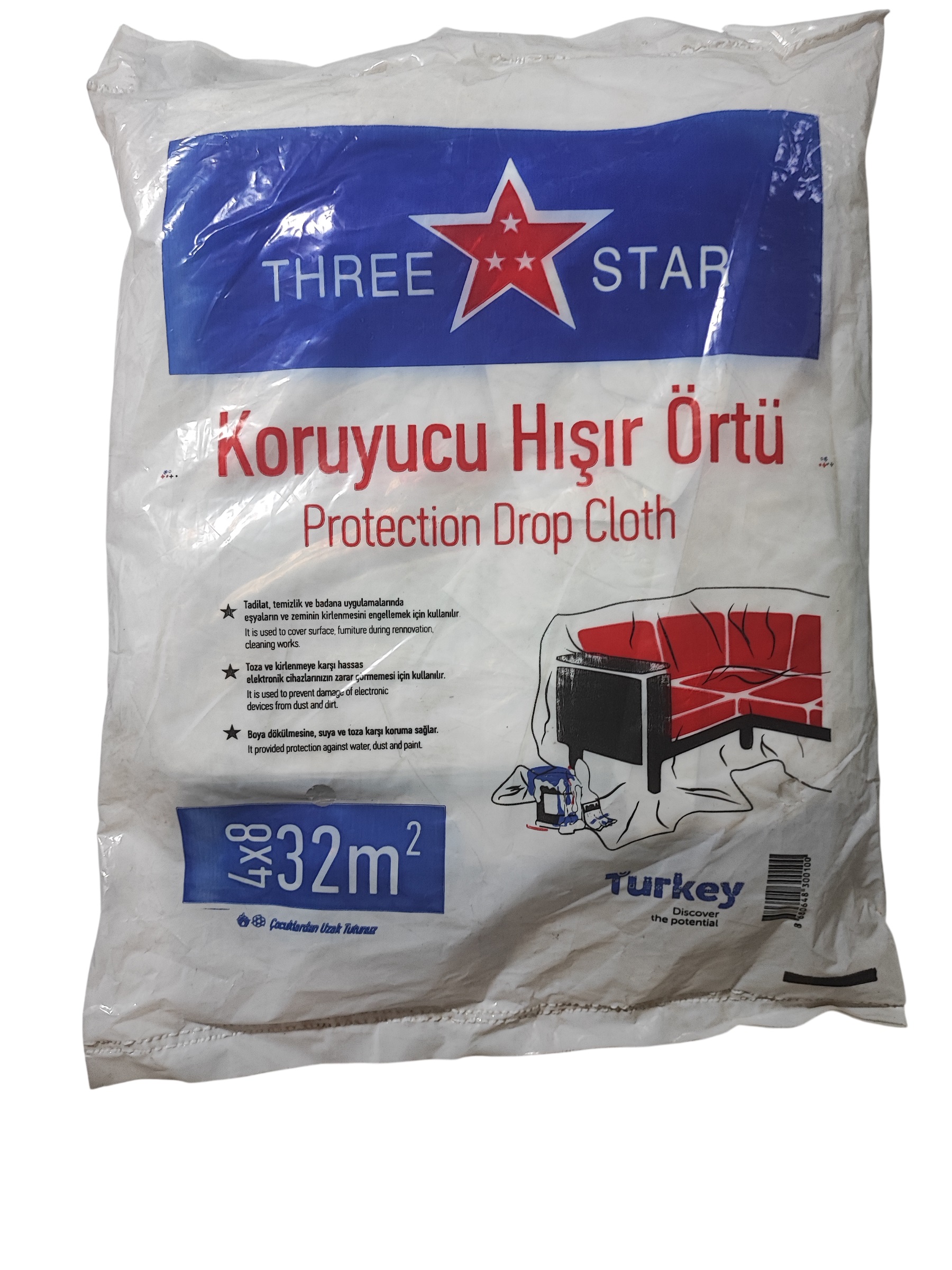 Three Star Hışır Örtü 4x8 32m²