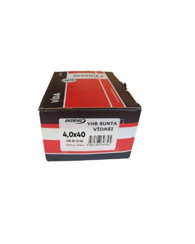 Akdeniz 4 x 40 YHB Sunta Vidası 500 Adet