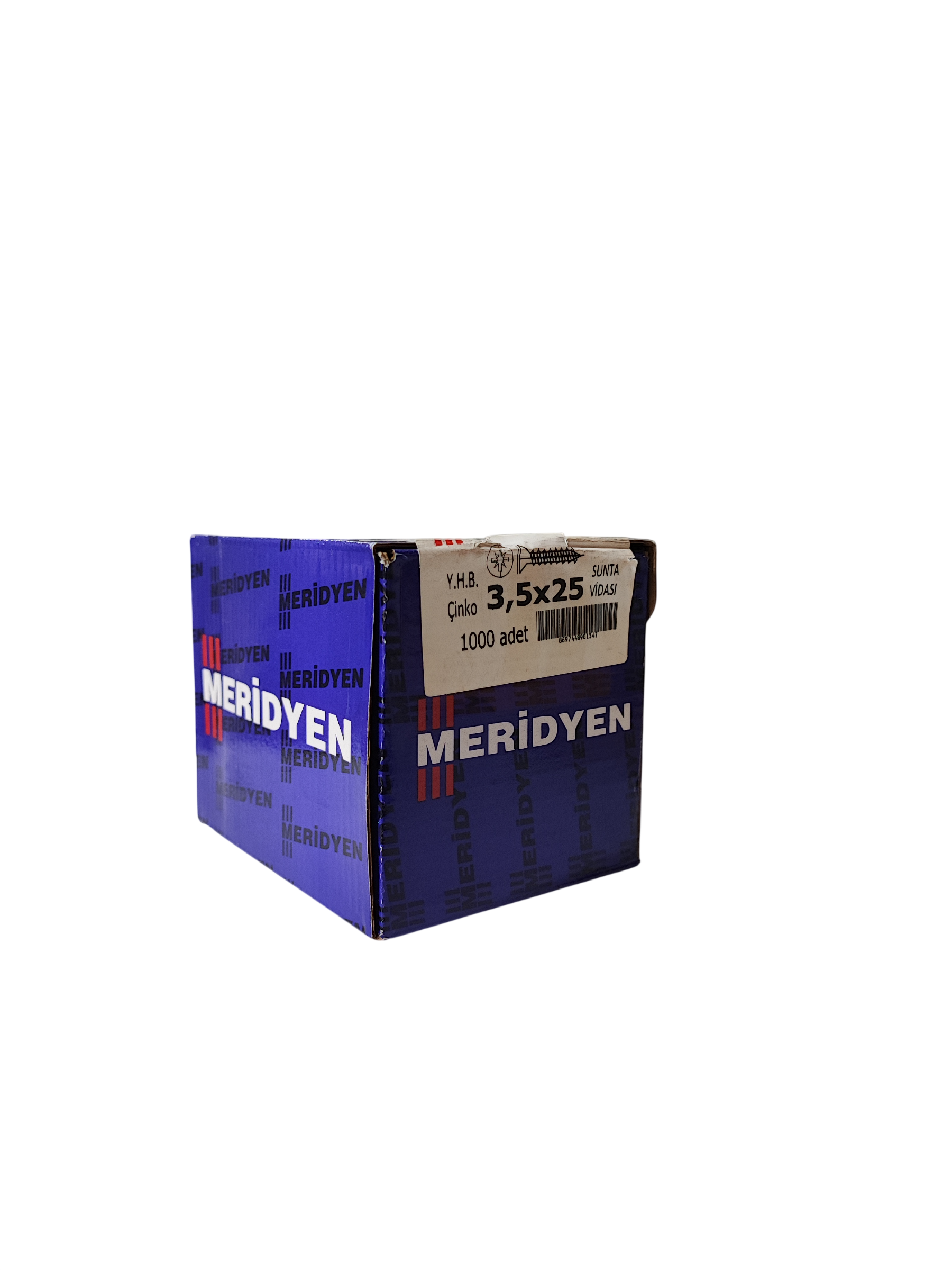 Meridyen 3,5 x 25 Sunta Vidası Çinko 1000 Adet